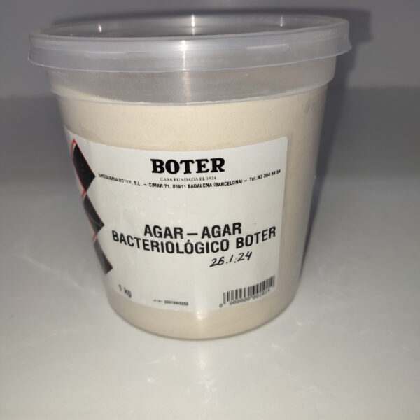Agar agar Bacteriológico.