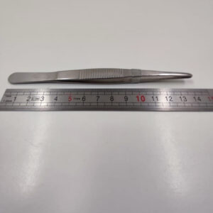 Pinzas médicas punta recta 14cm.
