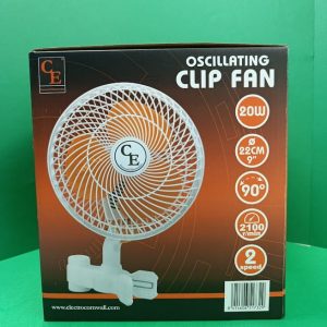 Ventilador de Clip Oscilante 20W – Cornwall Electronics (22cm)